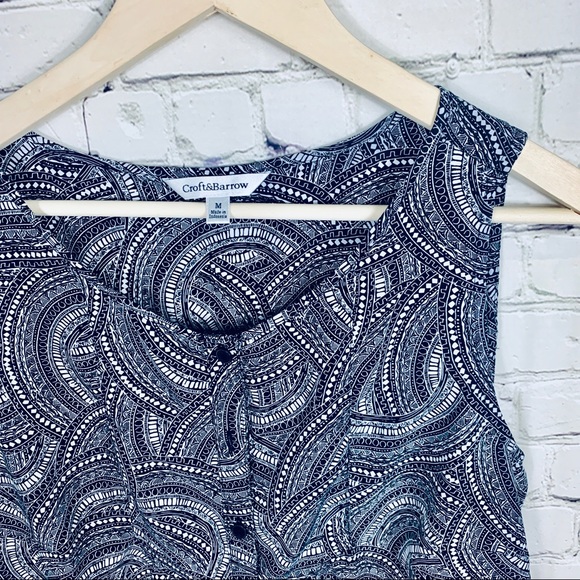 Croft & Barrow Flowy Button Down Tank - Picture 4 of 4